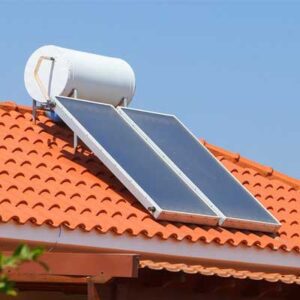 panel type solar water heater